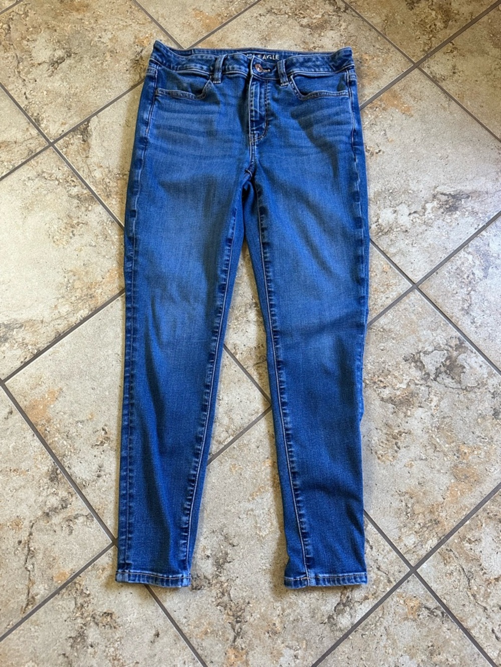 American Eagle Outfitters Women's Dark Blue Skinny Jeans 6S